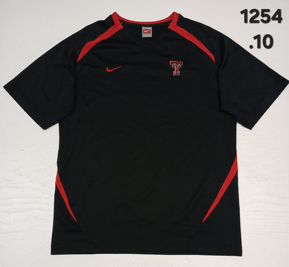 NIKE (XL) Black Texas Tech Raiders Crew Neck Dri-Fit Tshirt